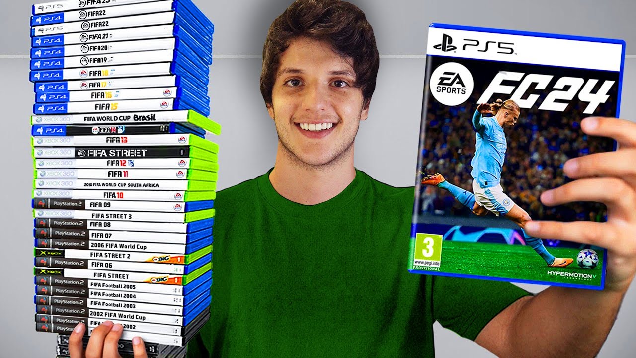 Joguei Todos os FIFAS da HISTÓRIA! (1994 - 2024)