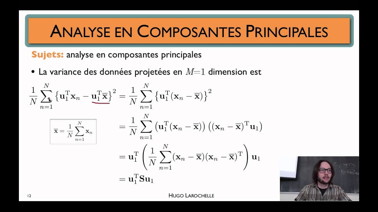 Apprentissage automatique [8.2] : Réduction de dimensionnalité - analyse en composantes principales