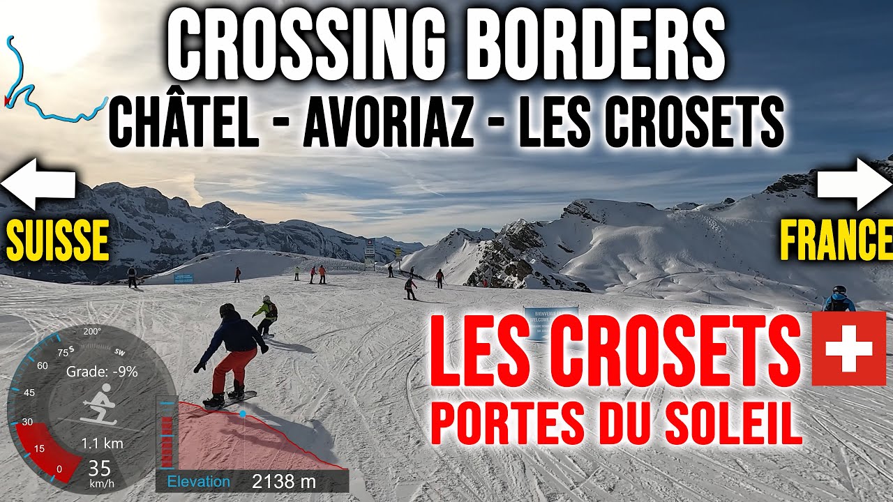 [4K] Skiing Les Crosets, Avoriaz & Châtel - Crossing Borders, France to Switzerland, GoPro HERO13