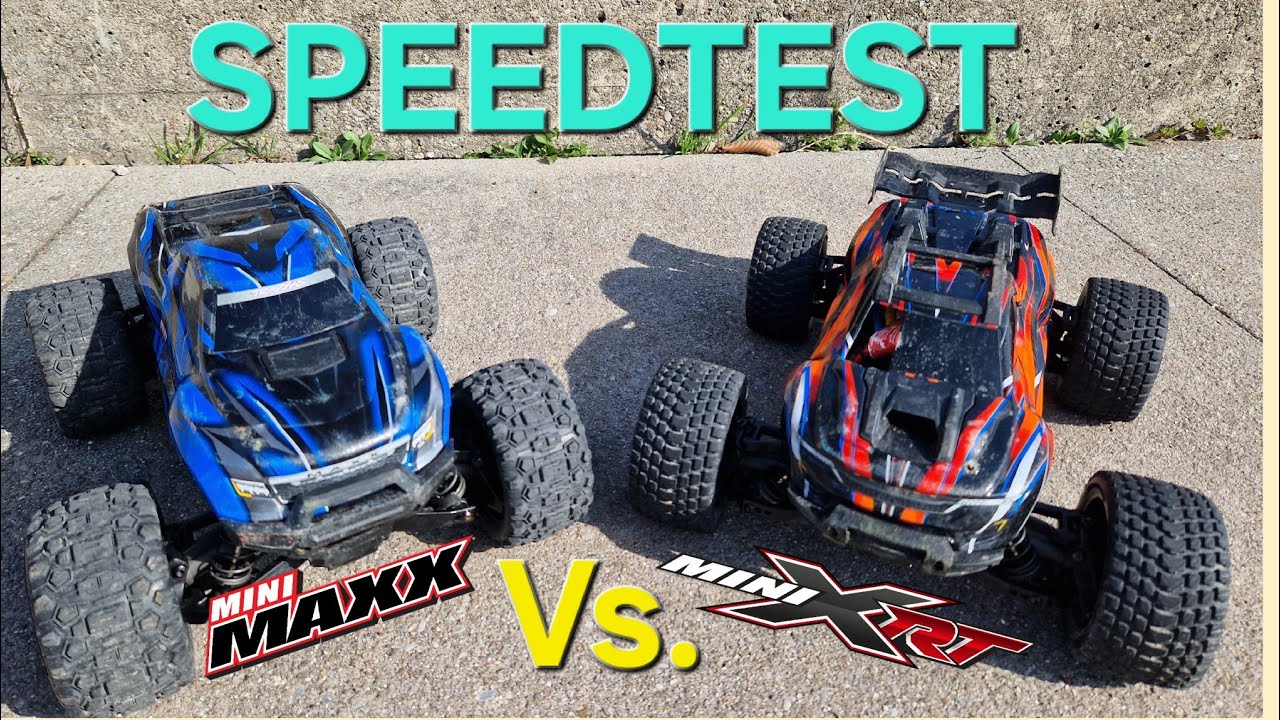 Traxxas Mini Maxx vs. Mini XRT - Speedtest