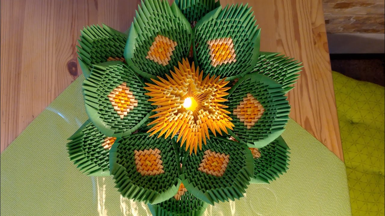 Lotus Blüte - Origami 3d - Lotus blossom Tutorial