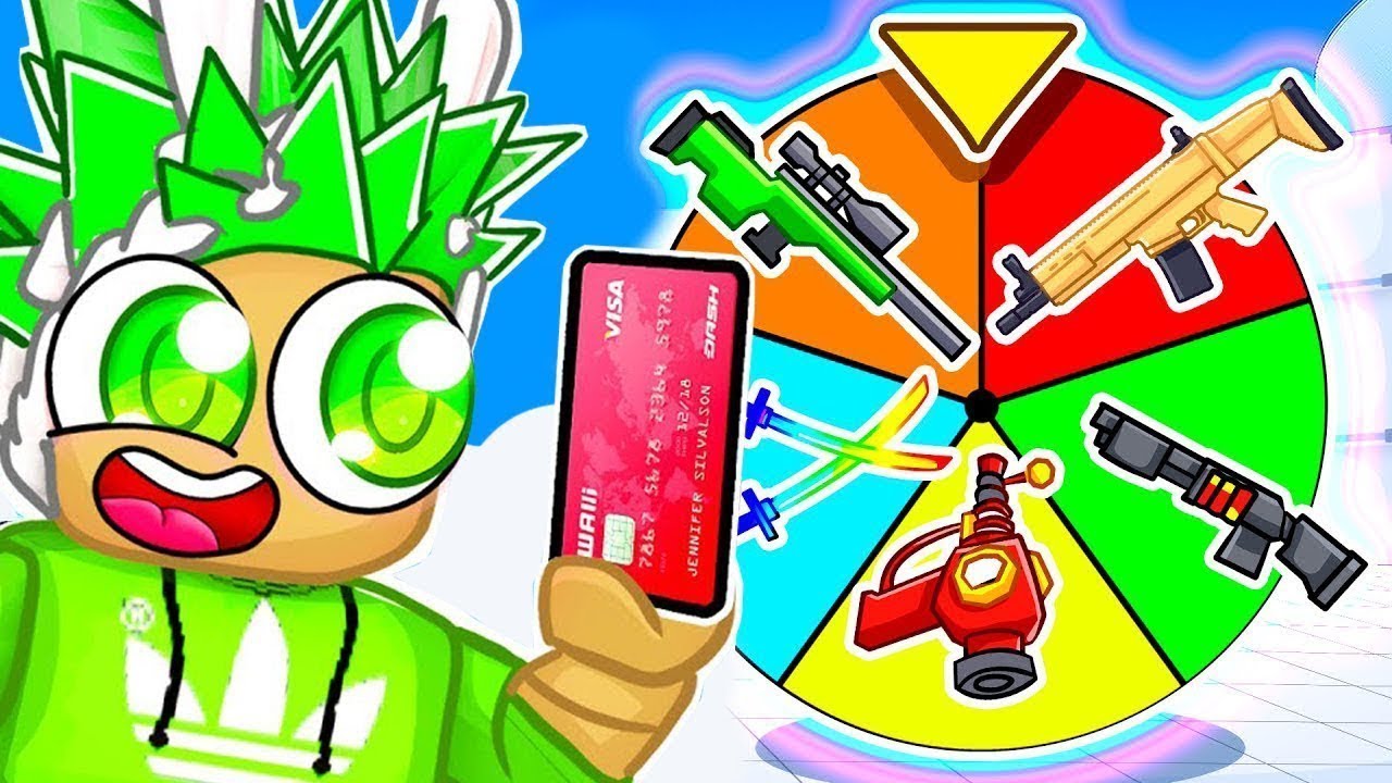 Das GLÜCKSRAD ENTSCHEIDET ÜBER OP WAFFE in Roblox!