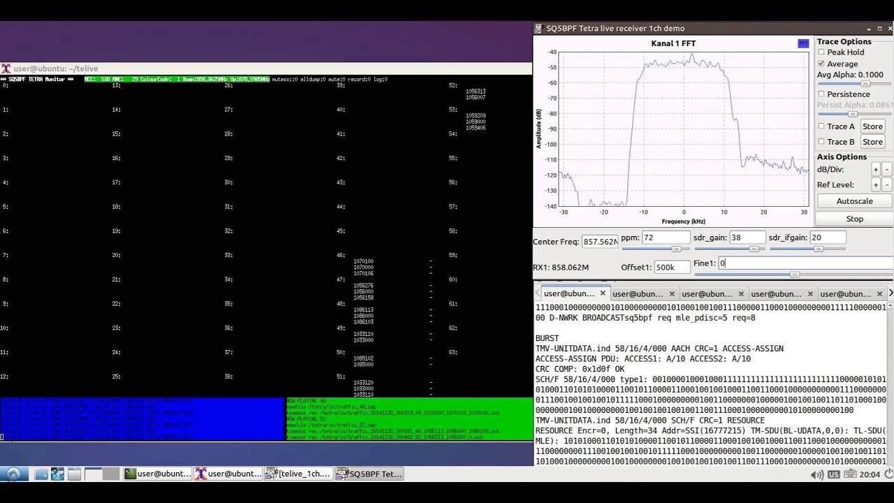 Listening to TETRA Voice with a RTL-SDR, Osmo-Tetra and Telive