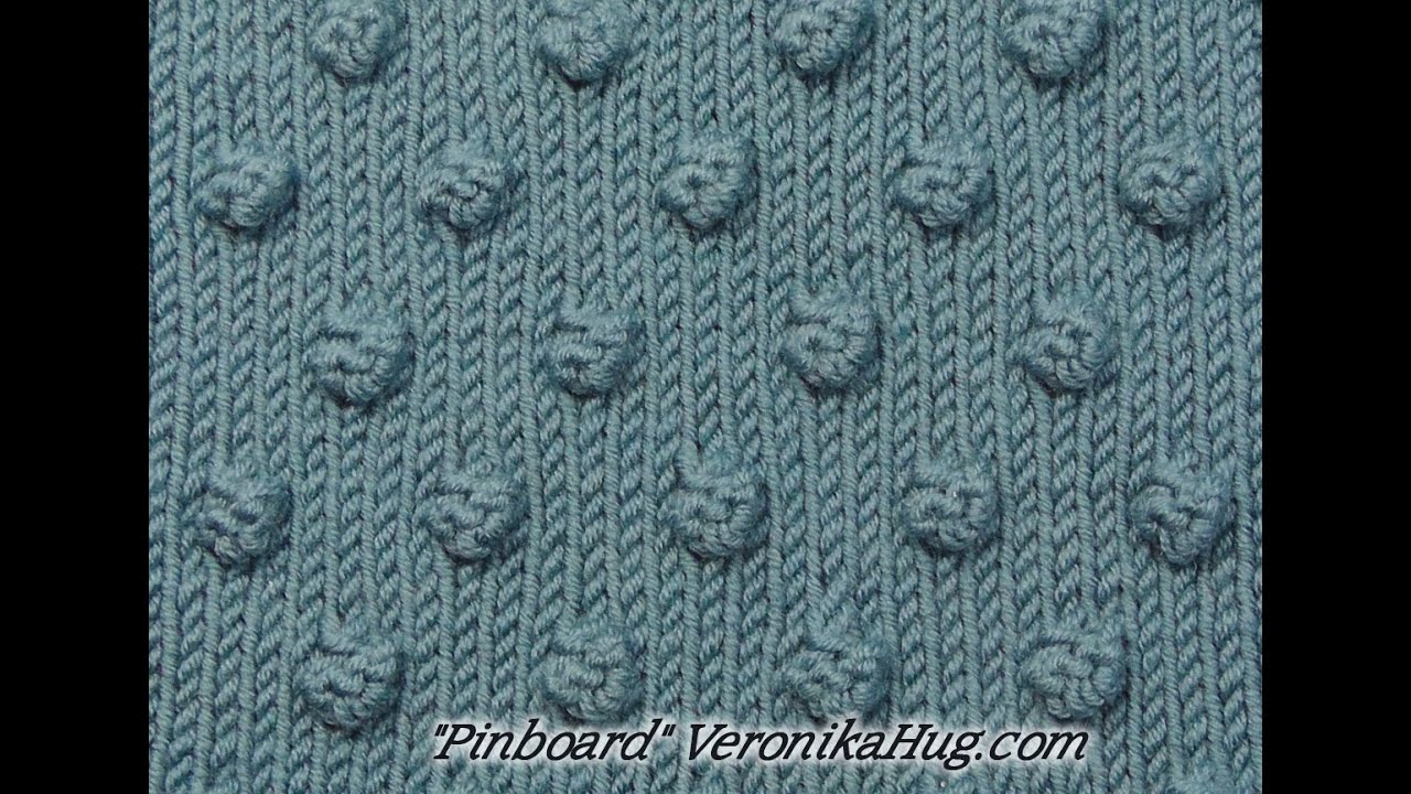 Stricken - Noppenmuster Pinboard - Veronika Hug