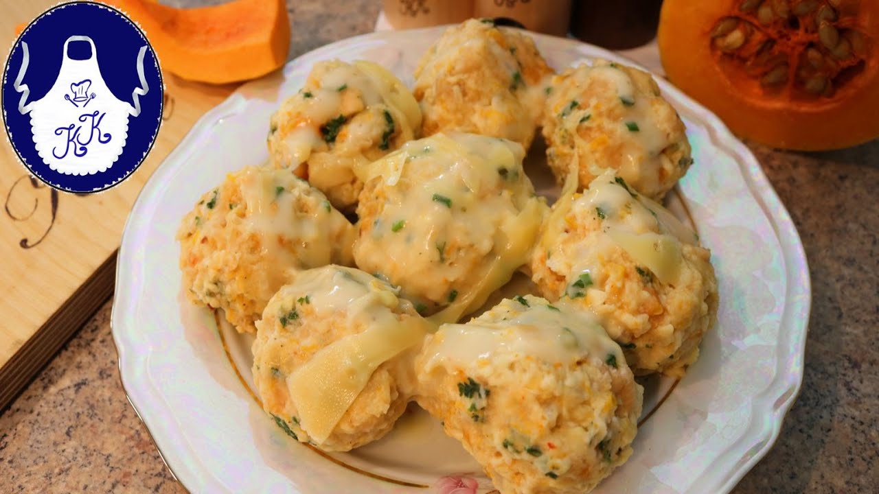 Kürbisknödel, passt nicht nur zum Herbst, sondern auch zur Weihnachtszeit