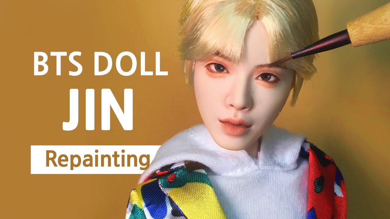 [BTS Doll Repaint] Jin / 방탄소년단 진_인형 리페인팅 💜 (ENG SUB)