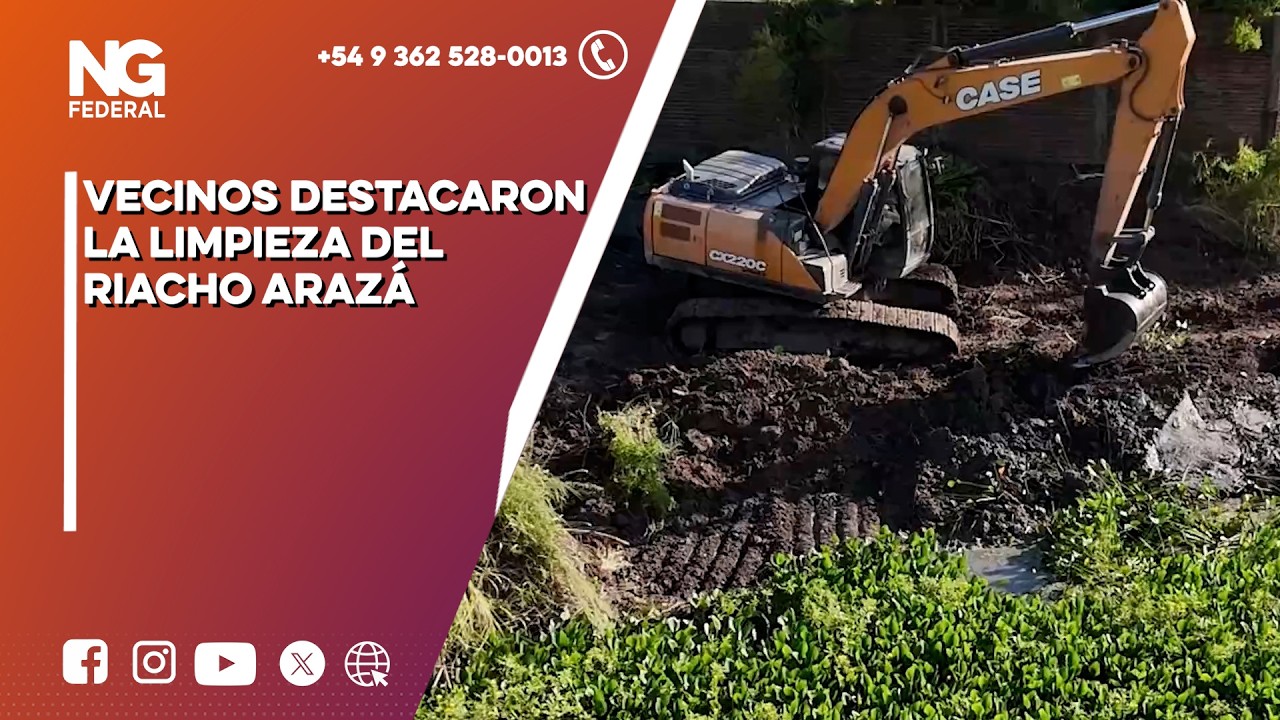 NGFEDERAL - VECINOS DESTACARON LA LIMPIEZA DEL RIACHO ARAZÁ - RESISTENCIA