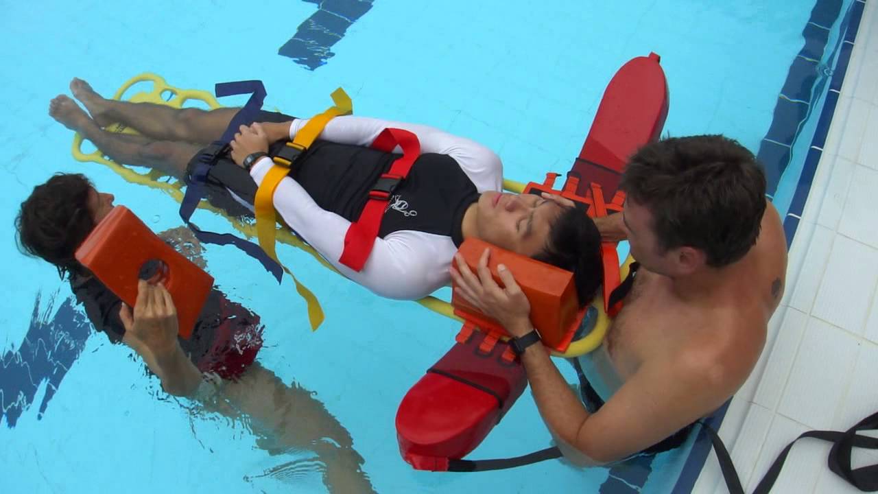 ABC Aquatics Lifeguards: Spinal Backboarding Procedure - Shallow Water (Training Video)
