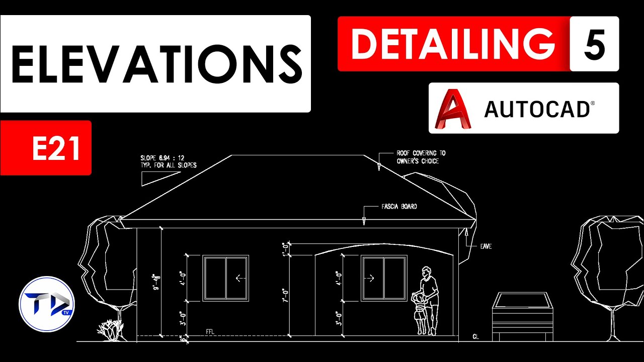 ДЕТАЛИЗАЦИЯ Часть 5 - (Виды фасадов) в AutoCAD Architecture 2023