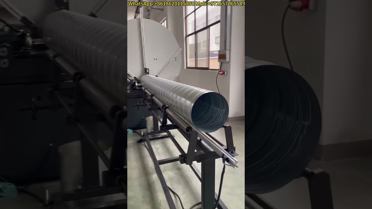 Inside Spiro Tube Forming: See the Spiral Duct Machine Work #spiral #spiralmachine #hvac