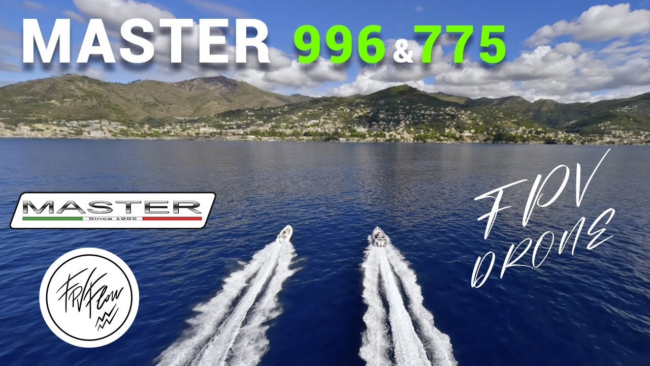 Master boats seen with FPV drone during Genova Boat Show 2022| Salone Nautico 2022