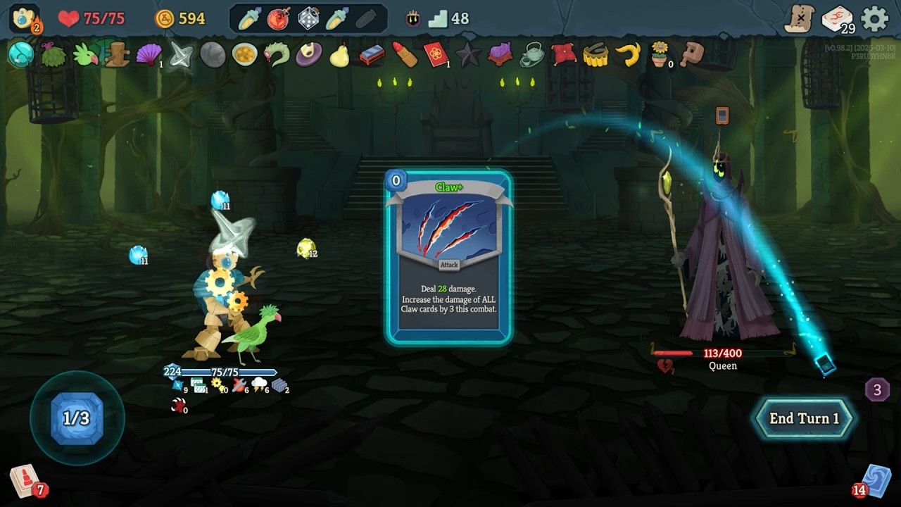 Slay the Spire 2 | Turn 1 Queen Kill with Defect Claw Deck (Day 1)