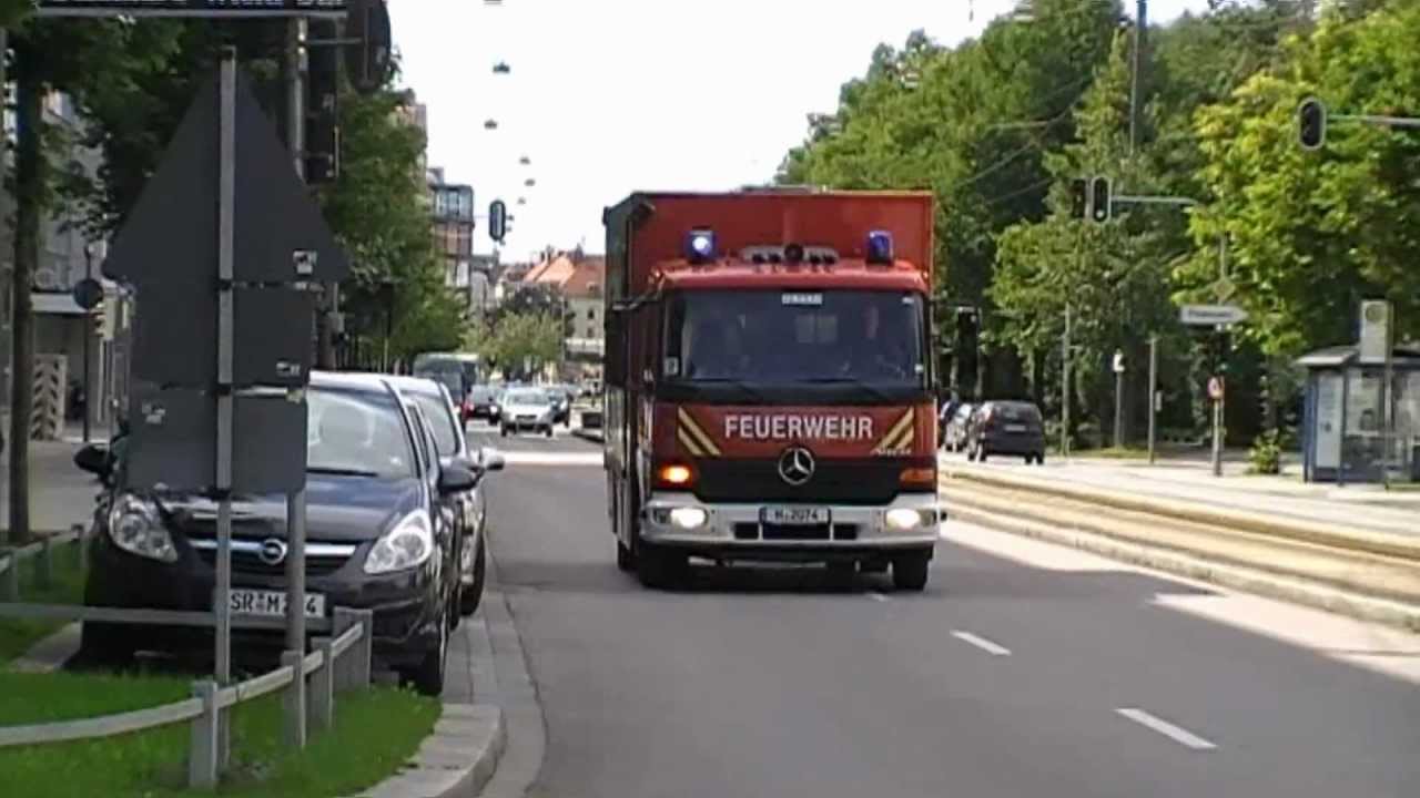 Großalarm BF München (FW1, FW2, FW3, FW4, FW5 Zusammenschnitt)
