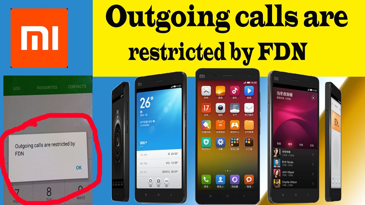 Xiaomi - (mi ) Mobile Outgoing calls are restricted by FDN Mode Solution, How To Setting FDN Mi