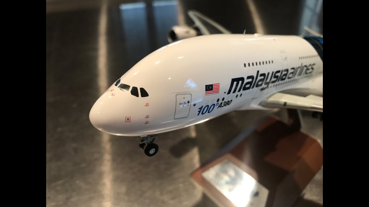 JC Wings 1:200, Malaysia Airlines A380, 100th A380 livery, 9M-MNF, Unboxing and Review