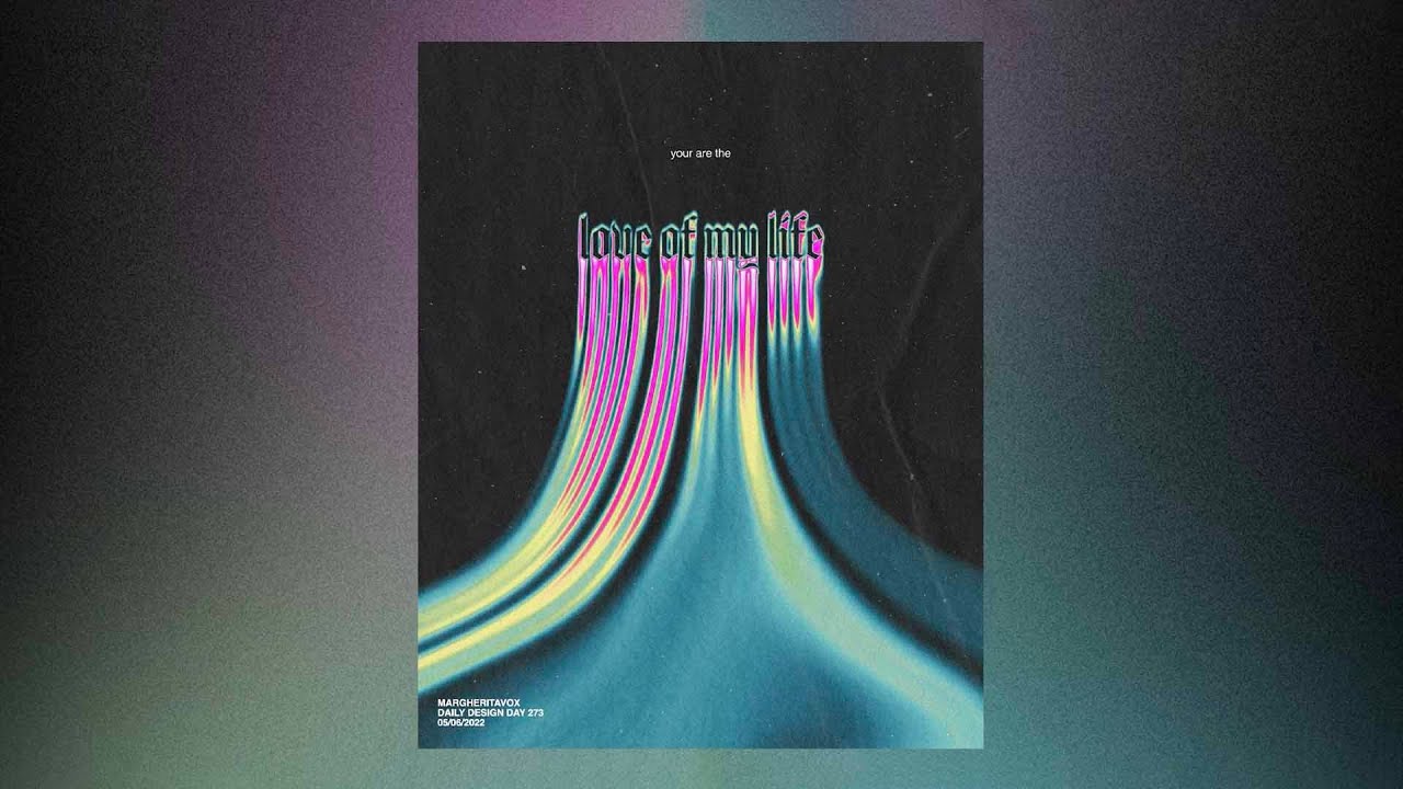 Daily Design Day 273 full video tutorial! SIMPLE MELTING TEXT IN ADOBE PHOTOSHOP