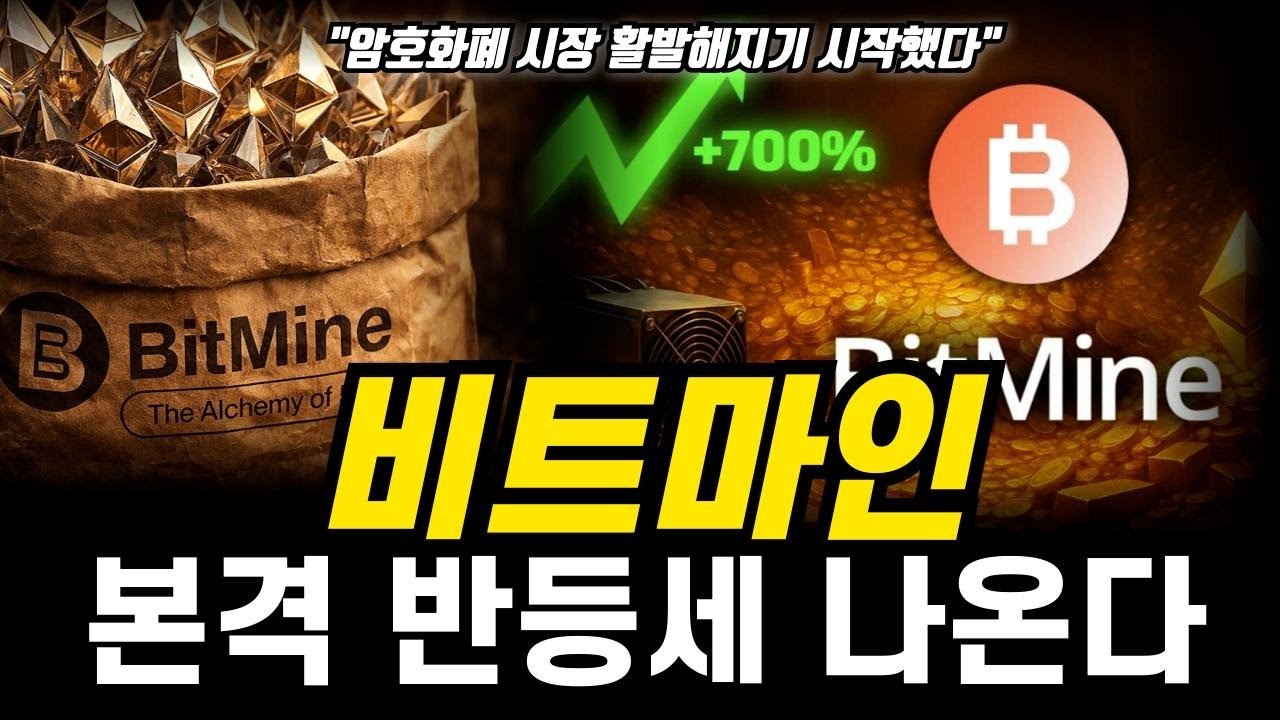 비트마인 본격 반등세 시작! 암호화폐 시장 활발해지기 시작한 이유 #비트마인 #비트마인분석