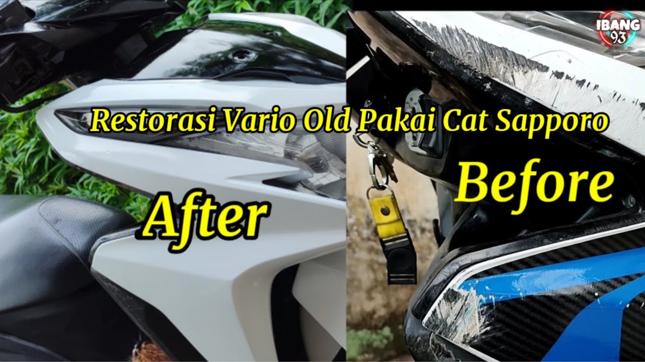 Restorasi Pake Cat Sapporo || Vario 125 Old habis Crash 