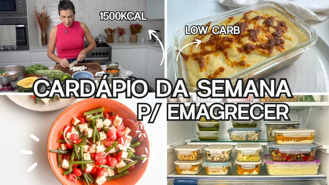 Preparando cardápio saudável para emagrecer | plano low carb |  Mariana Talita