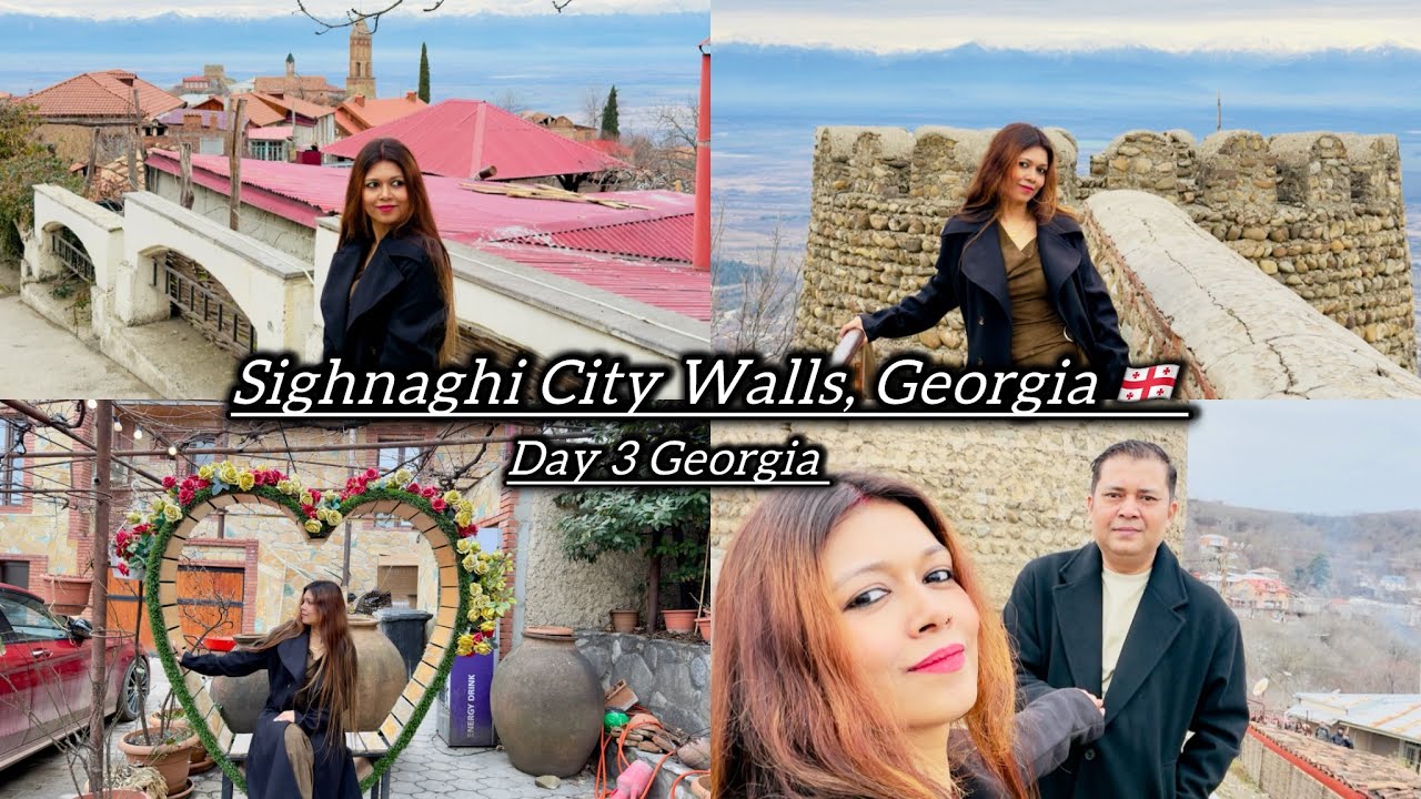 Sighnaghi City Walls Georgia 🇬🇪 || Tbilisi to Sighnaghi Tour Vlog || Day 3 Georgia 🇬🇪 