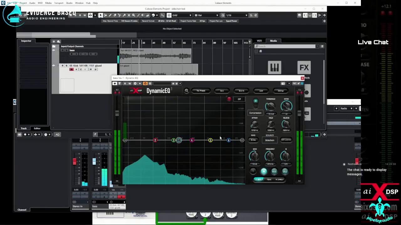 Sidechaining in Cubase with aiXdsp Dynamic EQ