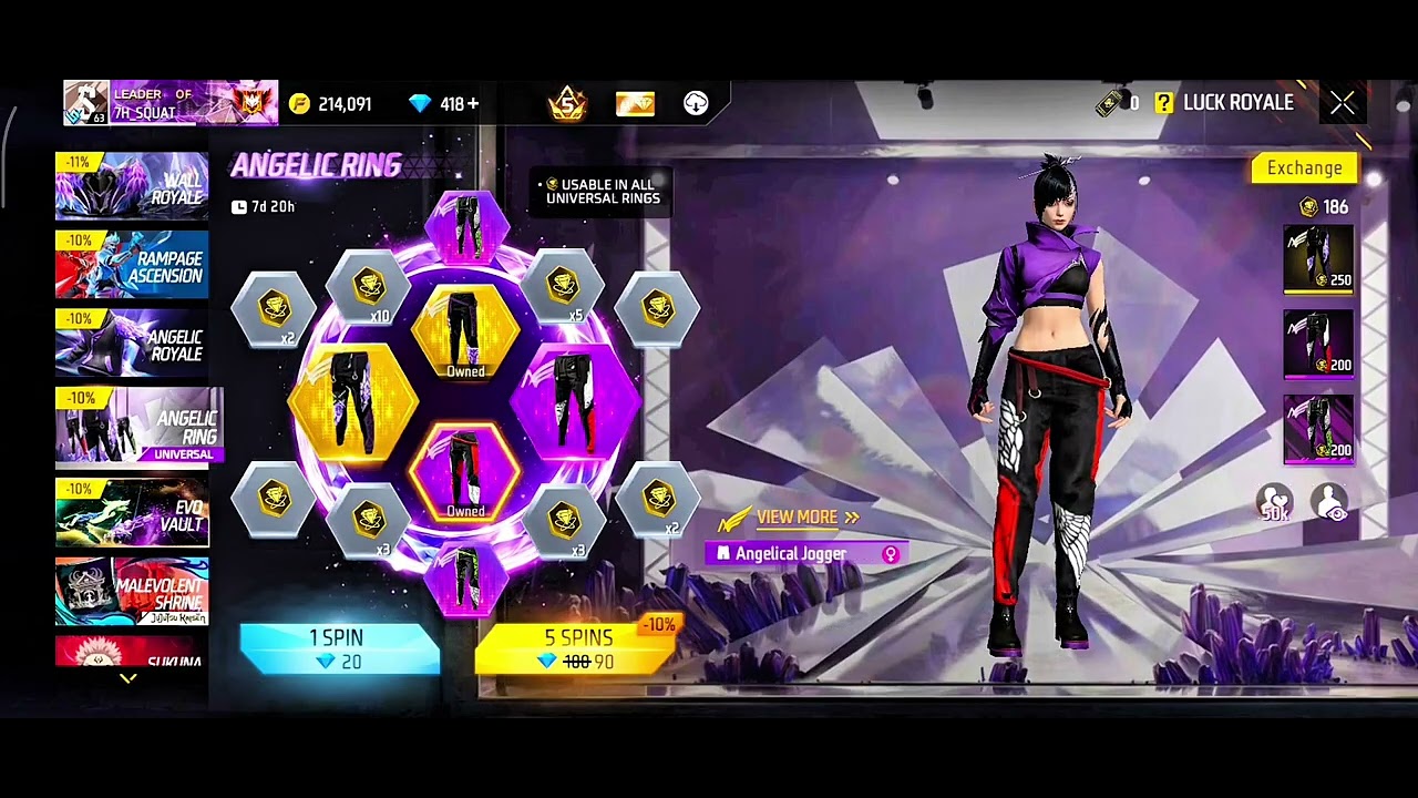 Angelic Ring Event Free Fire |Angelic Ring Event Unlock | FF New Event Today |Free Fire New Event7H 