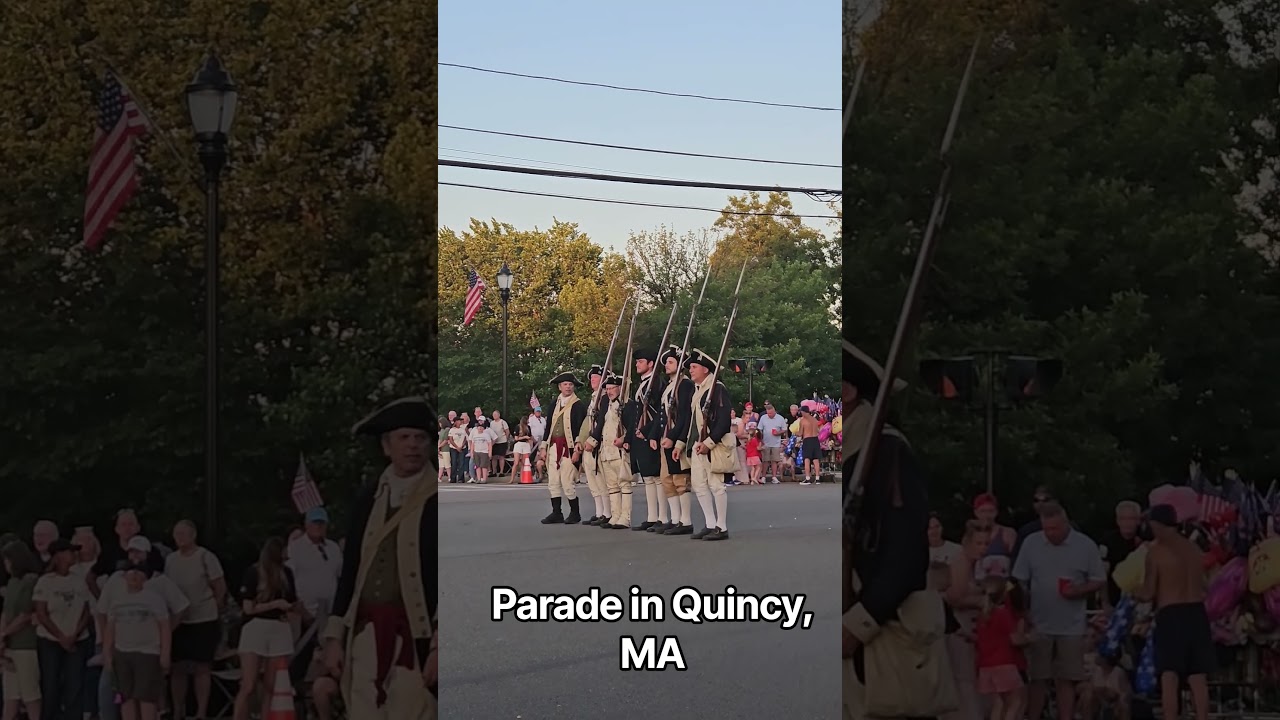 What fun it was to watch a parade as America celebrated her 250th birthday! #america #usa #quincy