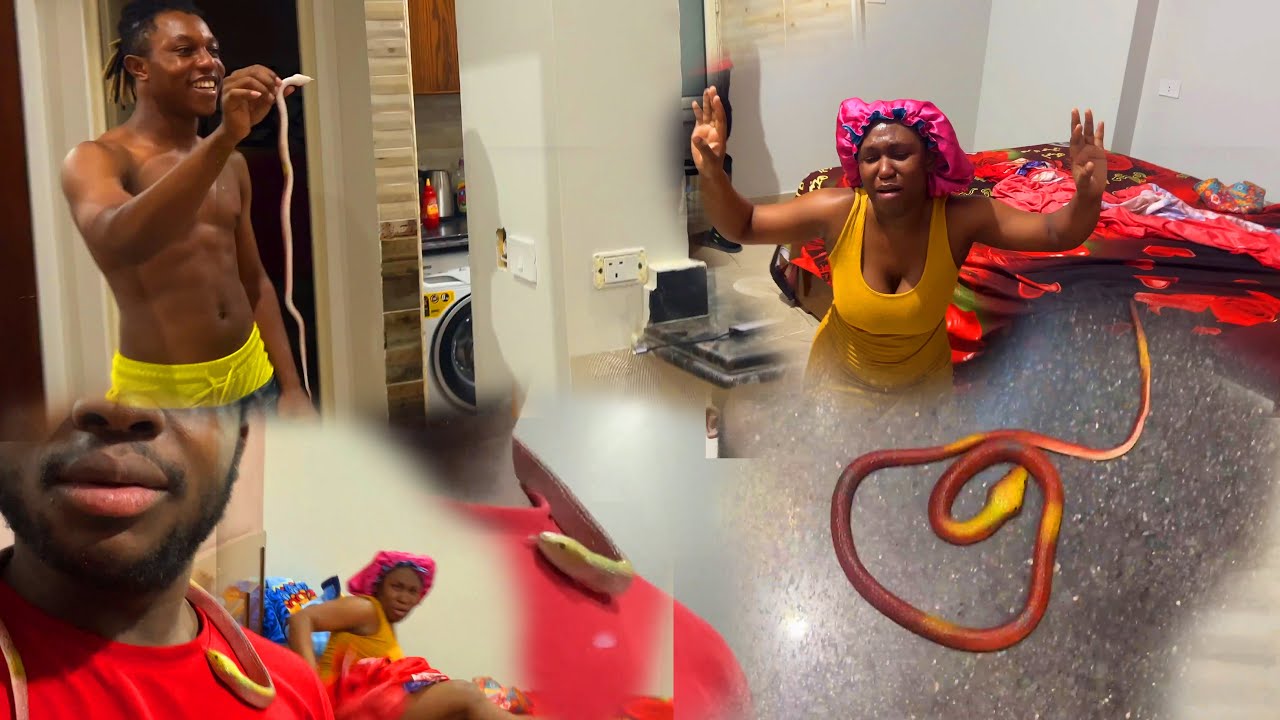 Prank koulev 🐍🐍🐍sou Jooma Li met ajenou😭😭 li made padon li pap fe prank anko 😂😂😂