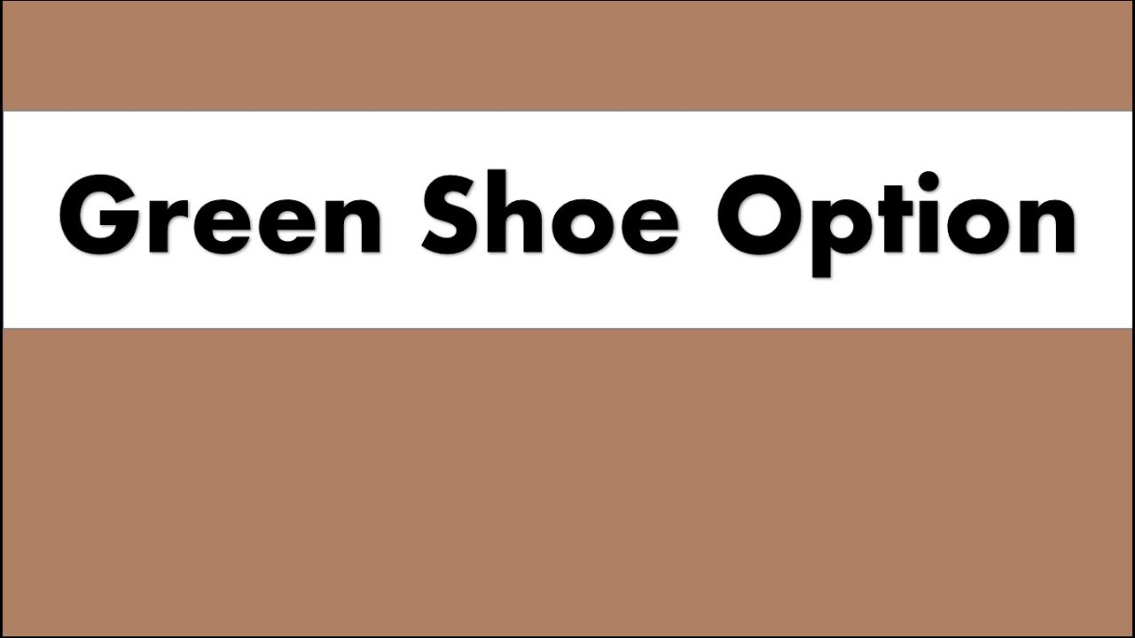 Lecture 29 : Green Shoe Option for SEBI Grade A