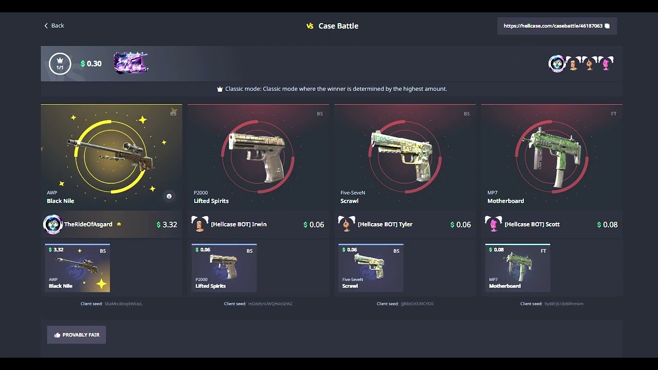 Hellcase Case Battle WIN #hellcasecaseopening #casebattle #cs2skins #profit #win