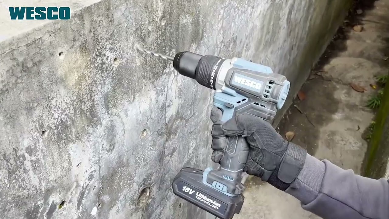 WESCO WS9965 and WS2319 20V Cordless Brushless drill driver