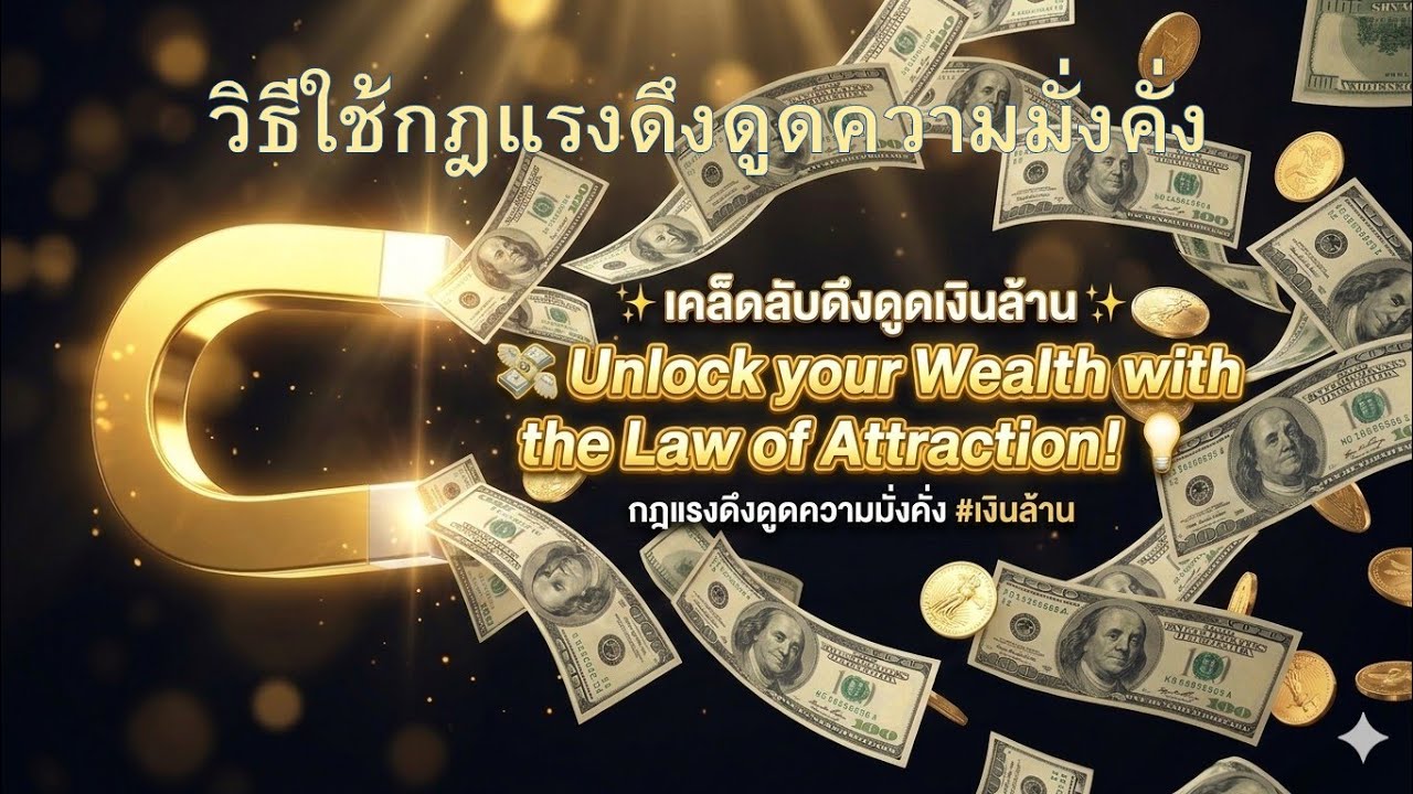 Ep 12 วิธีใช้กฎแรงดึงดูดความมั่งคั่ง #กฎแรงดึงดูด#TheSecret#ดึงดูดเงินล้าน#ความมั่งคั่งร่ำรวย