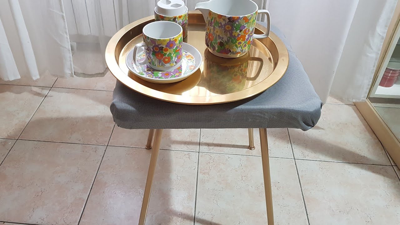 Tutorial su come restaurare uno sgabello vintage in modo creativo😍