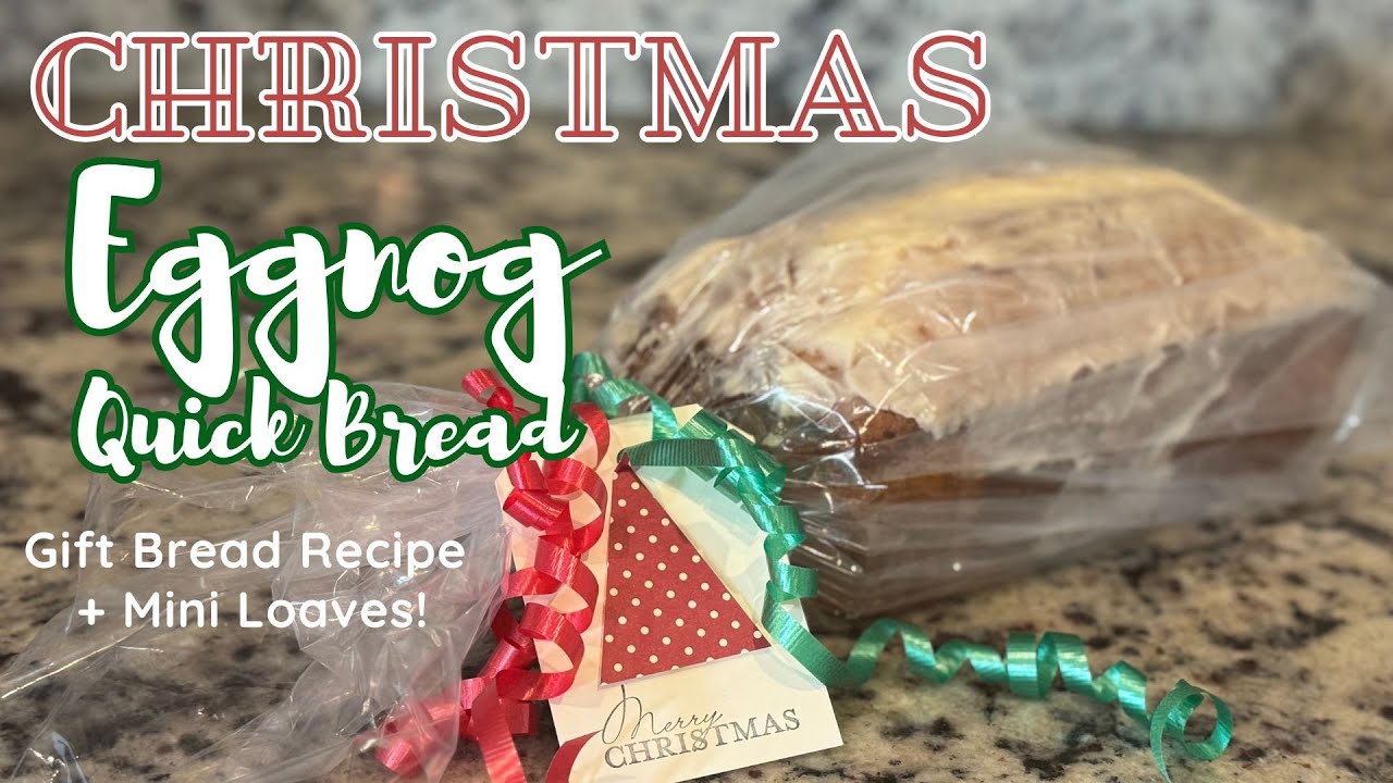 Christmas Eggnog Quick Bread Mini Loaf Recipe - Perfect for Gift Giving! 🎄🎁 Mini Loaves