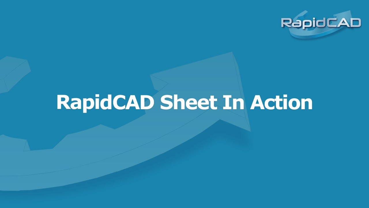 RapidCAD Sheet In Action-Sheet Metal