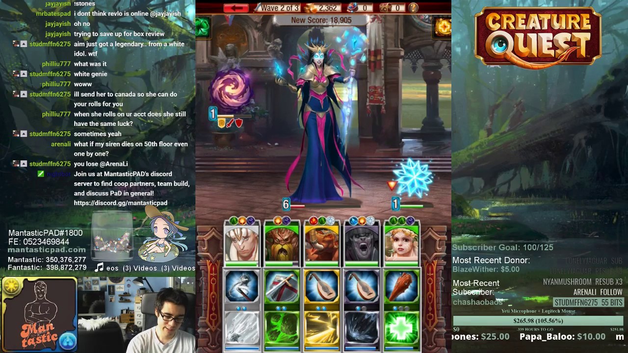 [Creature Quest] Battle Tower 51 Clear and Strategies + Mythic Idol Summon