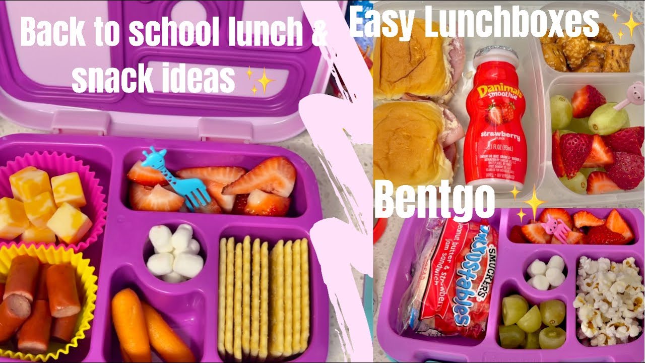 2021| Kindergarten & Third Grade Back to School Lunch & Snack Ideas| Bentgo and Easy Lunchboxes|