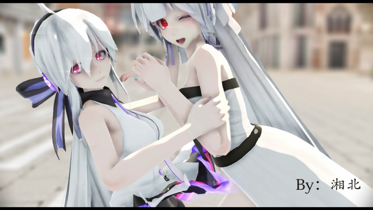 【MMD】Tda式改変ハクさんとハクちゃんで純情スカート