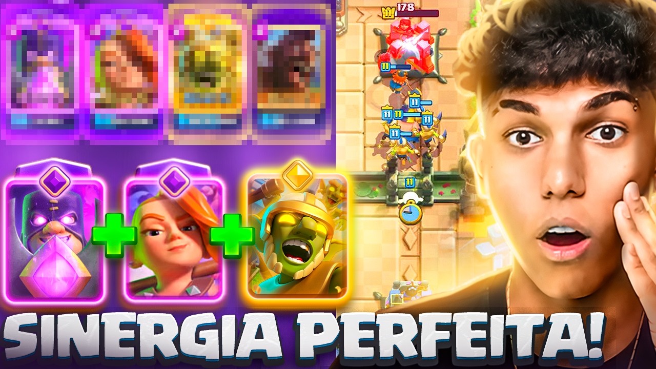 FIZ A COMBINAÇÃO MAIS QUEBRADA DO NOVO META NO CLASH ROYALE!