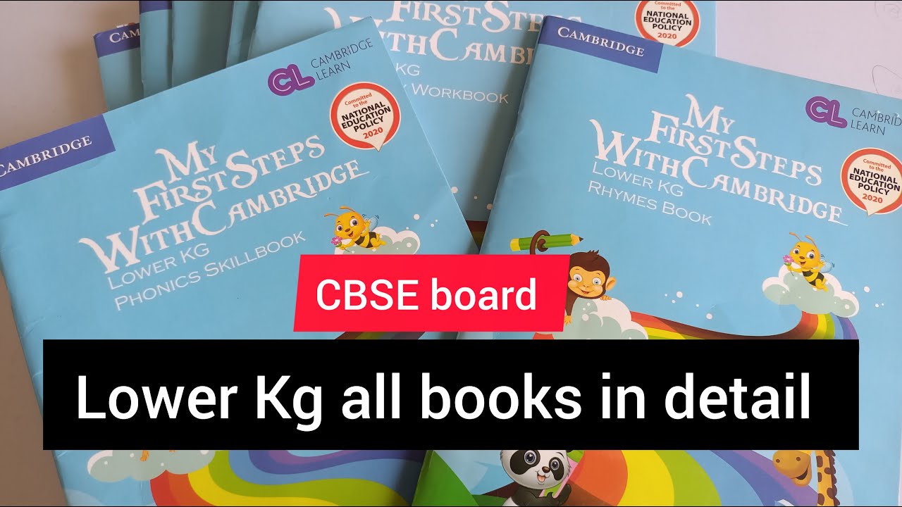 Lower Kg all books in detail 📖/CBSE board/ My first steps with Cambridge/Junior kg books
