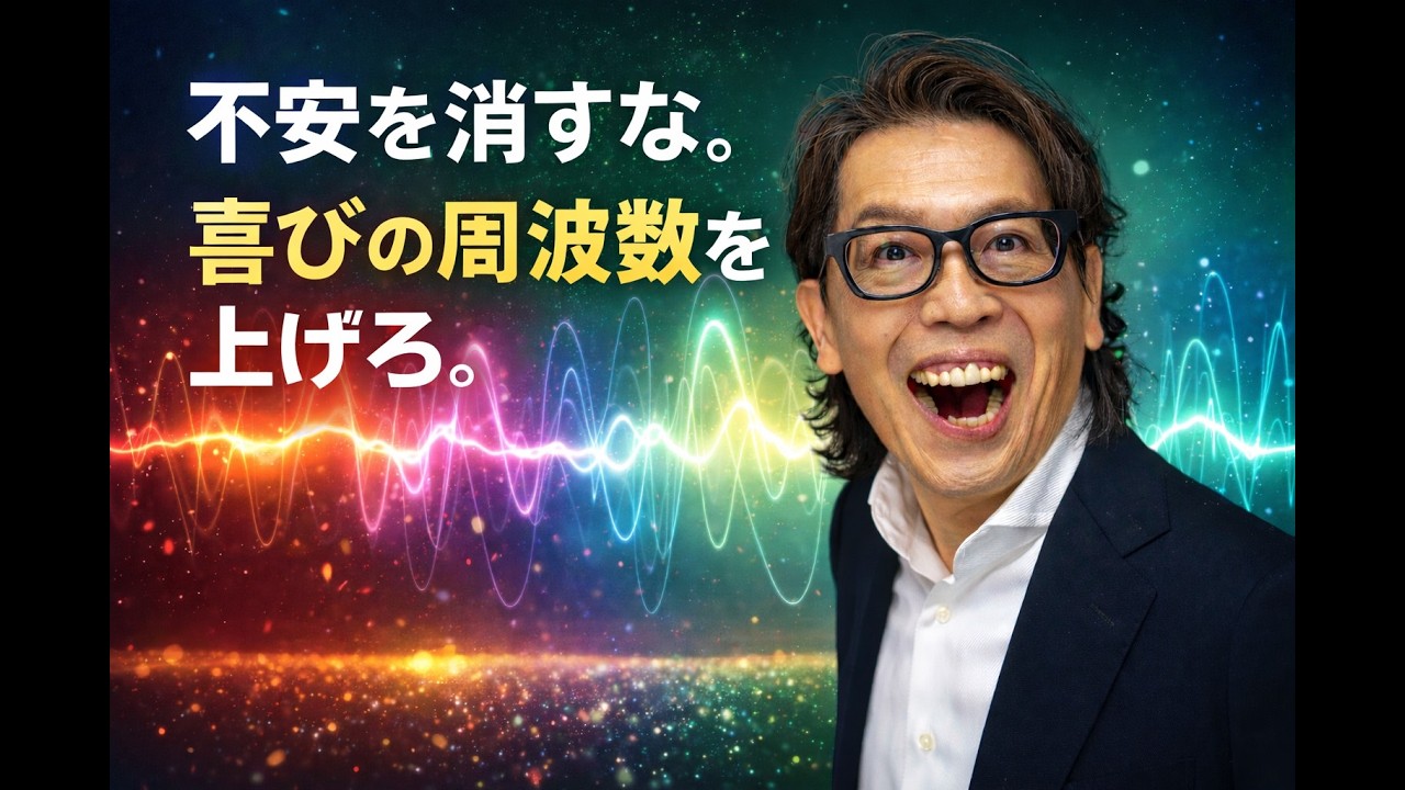 不安を消すな。喜びの周波数を上げろ。