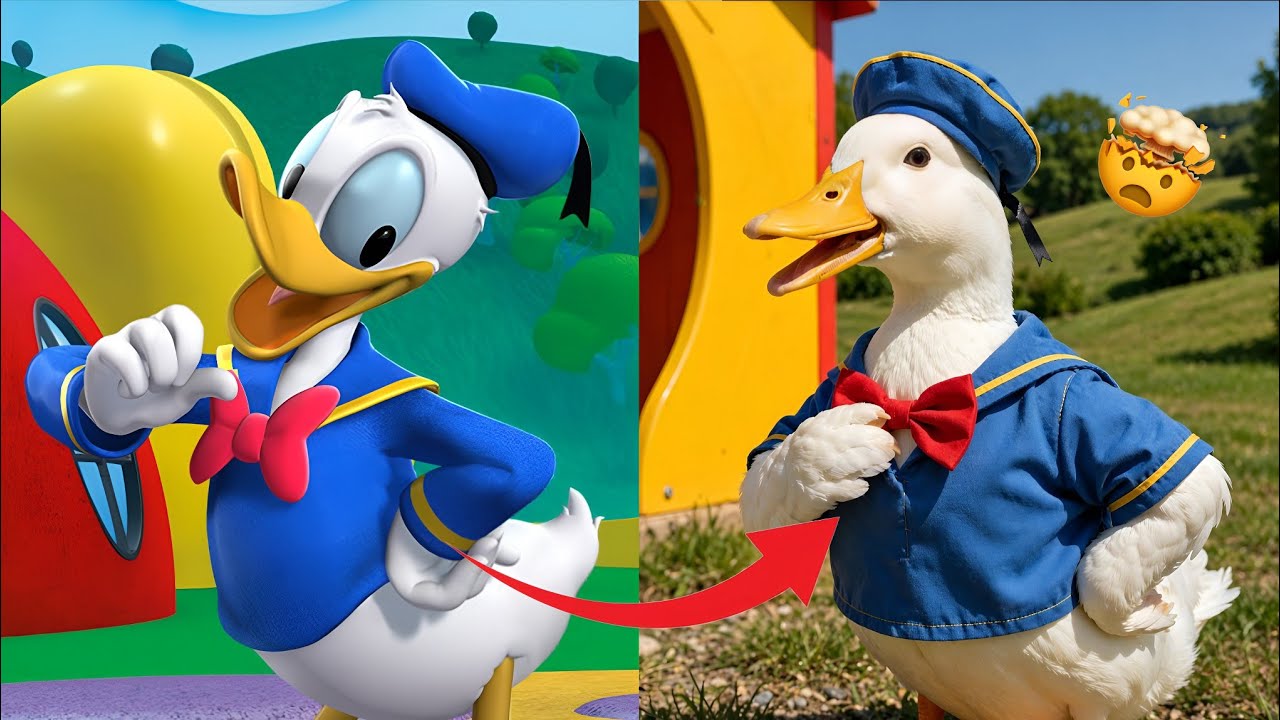 What if mickey mouse in real life ( もし現実世界にミッキーマウスがいたら ) | cartoonAI | mickey mouse | donald duck 