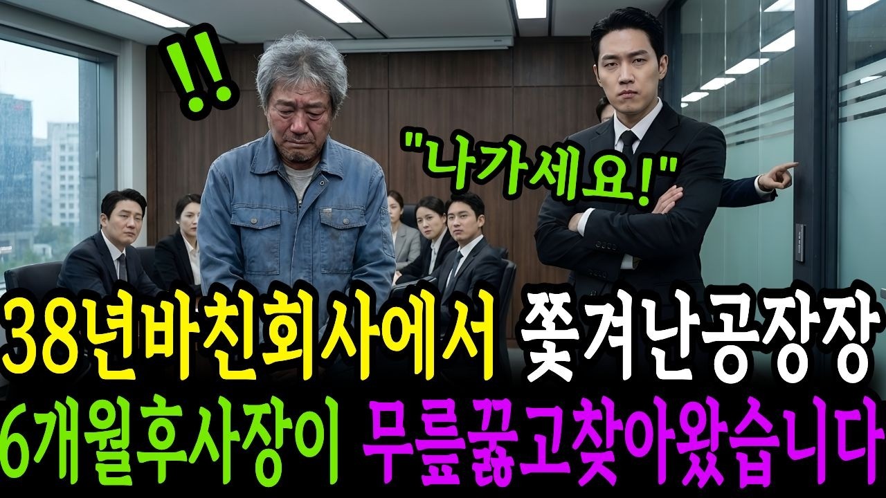 38년 바친 회사에서 쫓겨난 공장장 6개월 후 사장이 무릎 꿇고 찾아왔습니다../시니어사연/인생사연/인생이야기/노후사연/감동사연/사연라디오/오디오북