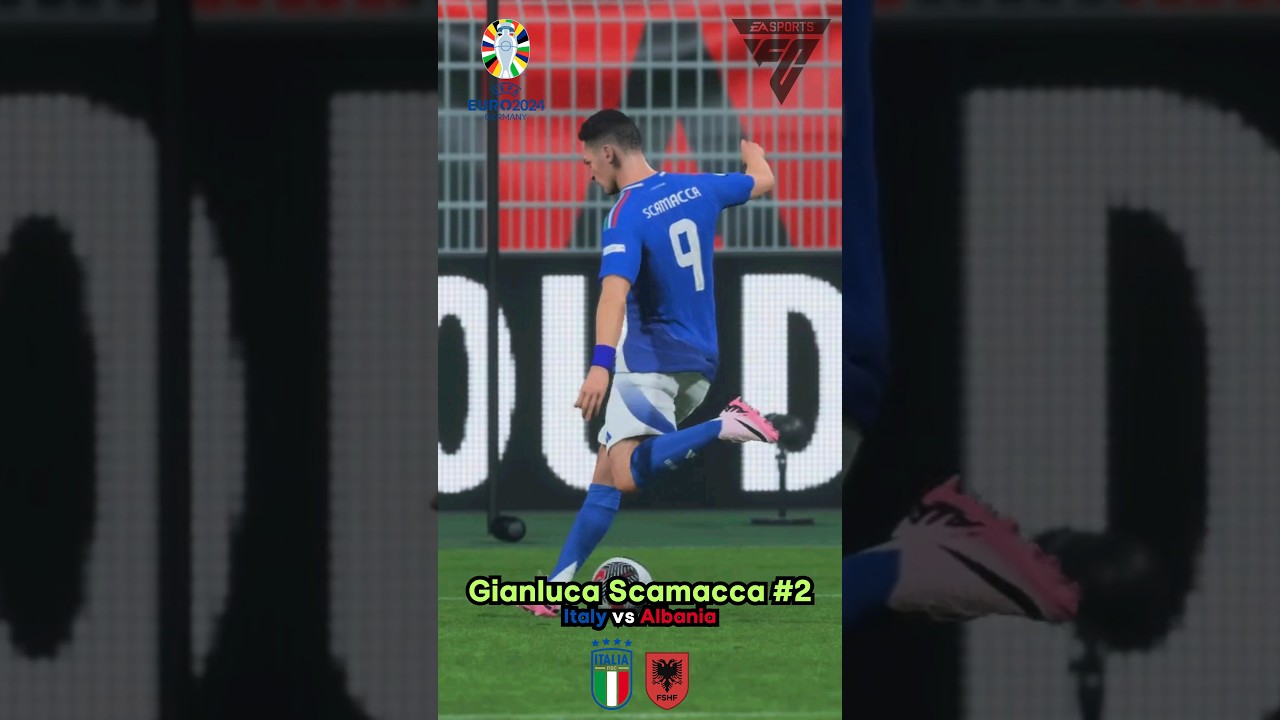 EXCELLENT GOAL BY GIANLUCA SCAMACCA! Italy vs Albania
