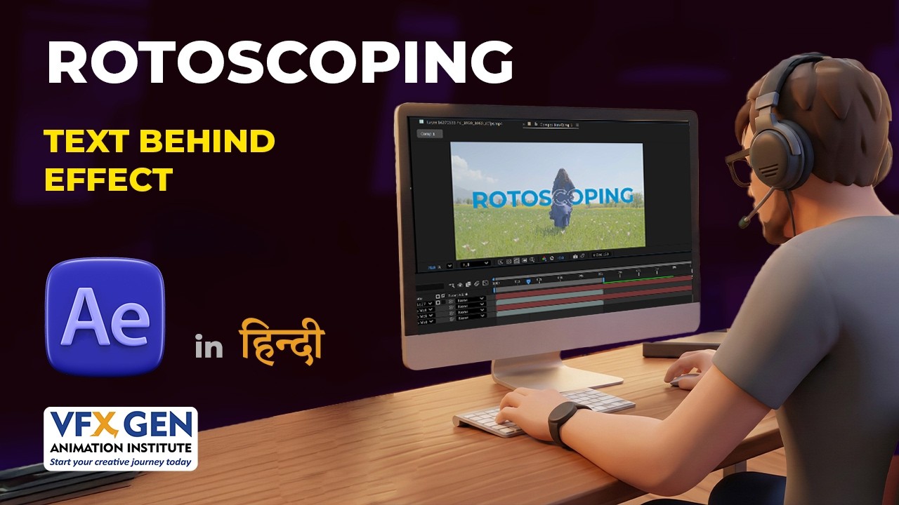 Rotoscoping in After Effects | Text Behind Subject Effect (Step-by-Step Tutorial)