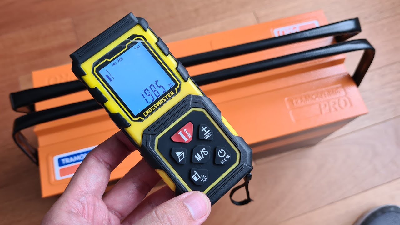 CROSSMASTER Medidor de Distancia Láser 40 Metros (2mm de Precisión)