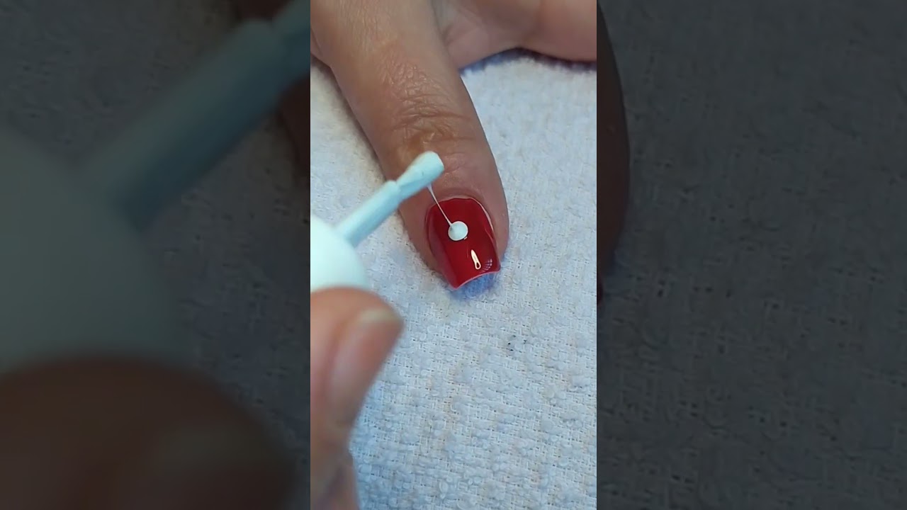 #decora&ccedil;&atilde;o #esmalta&ccedil;&atilde;o #nails #designer #vermelho #facil