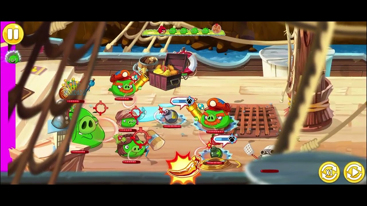 Angry Birds Epic Pig Friends - Caverna 6 Gameplay 