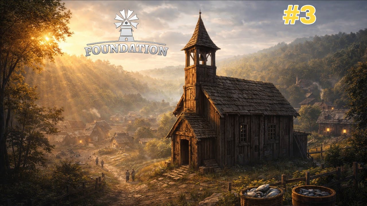 My Villagers Finally Have a Church ⛪ | FOUNDATION GAMEPLAY #3