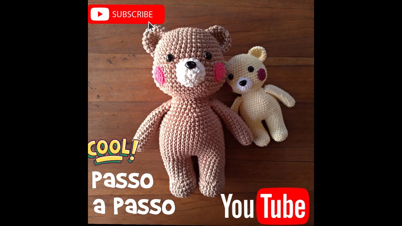 URSO AMIGURUMI  *passo a passo*